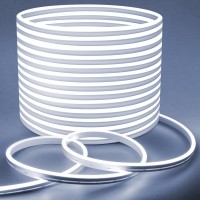 Lamomo Led Strip Lights 328Ft White Neon Led Rope Lights 065Incut Diy Flexible Silicone Waterproof 24V Led Light Strip For