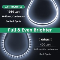 Lamomo Led Strip Lights 328Ft White Neon Led Rope Lights 065Incut Diy Flexible Silicone Waterproof 24V Led Light Strip For