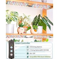 Dommia Led Grow Lights 50W Dimmable Plant Lights For Indoor Plants Linkable Full Spectrum Grow Light With 61216H Timing Ult