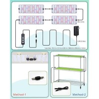 Dommia Led Grow Lights 50W Dimmable Plant Lights For Indoor Plants Linkable Full Spectrum Grow Light With 61216H Timing Ult