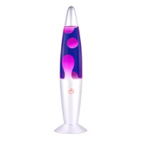 Vanful Purple Magma Lamp With White Wax Sliver Base Gorgeous Liquid Motion Mood Lamp Relaxing Decoration For Home Office Bedroom