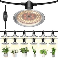 Vivosun Outdoor Led Grow Lights Waterproof String Grow Light Full Spectrum Plant Growing Lights With 44Ft Adjustable Cord For