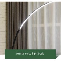 Halahai Floor Lamps Nordic Metal Floor Lamp Modern Led Acrylic Lampshade Minimalist Fishing Vertical Floor Light For Bedroom Living Room Standing Light