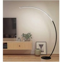 Halahai Floor Lamps Nordic Metal Floor Lamp Modern Led Acrylic Lampshade Minimalist Fishing Vertical Floor Light For Bedroom Living Room Standing Light