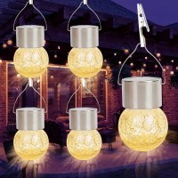 Hanging Solar Lights Outdoor Waterproof-Hanging Solar Lights For Trees-Solar Hanging Globe Lights-Christmas Light Balls Outdoor-Outdoor Decorations For Patio And Yard Garden Decor For Outside