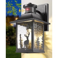 Motion Sensor Outdoor Wall Light Dusk To Dawn Porch Light Wall Mount Outdoor Light Fixture Lantern Outdoor Wall Sconce Exterior