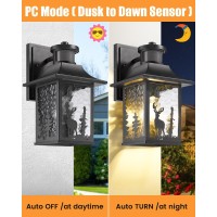 Motion Sensor Outdoor Wall Light Dusk To Dawn Porch Light Wall Mount Outdoor Light Fixture Lantern Outdoor Wall Sconce Exterior