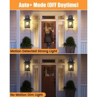 Motion Sensor Outdoor Wall Light Dusk To Dawn Porch Light Wall Mount Outdoor Light Fixture Lantern Outdoor Wall Sconce Exterior