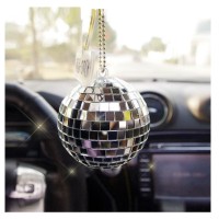 Disco Ball Car Accessory Mirror Disco Ball Hanging Car Mirror Disco Ball Disco Ball Car Rear View Mirror Hanging Accessories