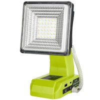 Adisipsoarin Cordless Led Work Light For Ryobi 18V Battery 25W Led Floodlight With Usbausbc 21A Fast Charging Ports For Job