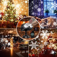 Vansmago 2024 Upgraded Dualhead Outdoor Snowflake Projector Light Ip65 Waterproof 180 Rotation Large Scale Projection Best