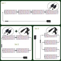 Aplant Plant Grow Light Slim Spacesaving Grow Lights For Indoor Plants 50W Dimmable Indoor Plant Lights With 61216H Timer