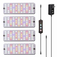 Aplant Plant Grow Light Slim Spacesaving Grow Lights For Indoor Plants 50W Dimmable Indoor Plant Lights With 61216H Timer