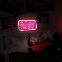 The Summer I Turned Pretty Neon Signs For Wall Decor Pink Neon Sign For Bedroom Summer Room Decor Party Neon Sign Mothers Day