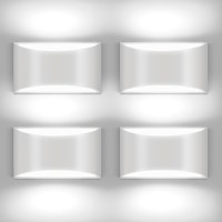 Aiilsmp 4 Pack Wall Sconces Indoor White Modern Led Wall Sconce Hardwired Up And Down Wall Light Fixture For Bedroom Hallway Cor