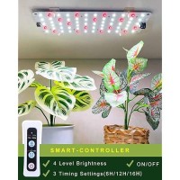 Aplant Grow Light Strip 3Pack 61216H Timer Plant Lights For Indoor Plants Dimmable Led Grow Light Full Spectrum 20W Flat P