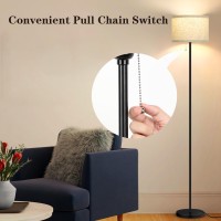 Verron Floor Lamp For Living Room Standing Lamp With 3 Color Temperatures Led Bulb Tall Lamp For Bedroom Office Black Floor L