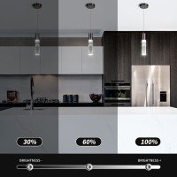 Okeli Modern Pendant Lights Led Bubble Crystal Kitchen Island Lights Fixtures Black Mini Single Pendant Lighting For Kitchen I