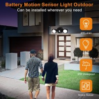 Batteryoperated Motion Sensor Light Outdoorindoor Battery Powered Led Flood Light Ip65 Waterproof Wireless Security Lights