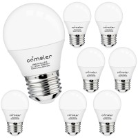 Comzler Led Refrigerator Light Bulb, E26 Led Bulbs 60 Watt Equivalent, A15 Appliance Small Bulbs E26 Base With 4000K Natural White, Ceiling Fan Bulb, 600Lm, Indoor Outdoor Light, Non-Dimmable, 8 Pack