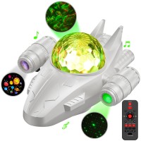 Galaxy Projector Star Projector For Bedroom, Nebula Projector Light With Speaker & Timing Remote, Galaxy Night Light Projector As Birthday Gifts For Kids Adults Living Room (White)