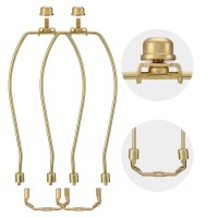 Eifhyt 8Inch Lamp Harp Set 2 Sets Detachable Shade Holder For Table Lamps And Floor Lamps With 38 Standard Saddle And Heav