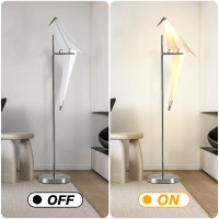 More Change 62Inch Modern Led Bird Floor Lamp For Living Room Modern Silver Standing Lamp With Bird Shade Floor Light Metal Fi