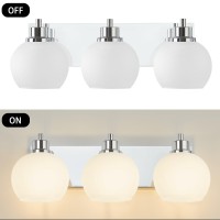 Tuscarora Bathroom Light Fixtures Chrome Vanity Light 3 Light Bathroom Vanity Light With Milk Glass Shade Bathroom Light Over M