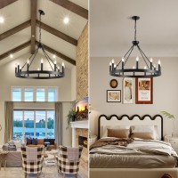 Vbkk Wagon Wheel Chandelier 32