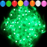 Aogist 50Pcs Green Balloon Lightslong Standby Time Waterproof Mini Lightbattery Poweredround Led Ball Lamp For Latex Balloon