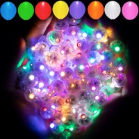 Aogist 50Pcs 10Colors Mini Lightslong Standby Time Waterproof Led Balloon Lightbattery Poweredball Lamp For Balloon Paper La