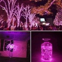 Pink Fairy String Lights Plug In For Valentines Day Decorations Super Bright Fairy Lights With Remote Timer Waterproof String