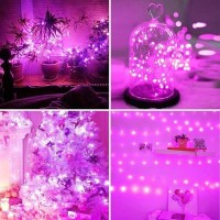 Pink Fairy String Lights Plug In For Valentines Day Decorations Super Bright Fairy Lights With Remote Timer Waterproof String