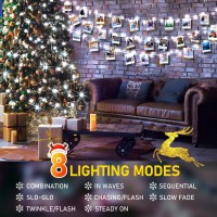 403Ft 1000 Led Christmas String Lights Outdoor With 8 Modes Timer Memory Function Waterproof Fairy Lights Plug In For Party Xmas