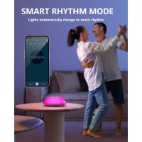 Jhd Smart Night Light Table Lamp For Bedroom Work With Alexa Google Assistant Desk Lamp With Music Sync And Timer Auto O