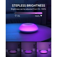 Jhd Night Light Table Lamp For Bedroom Adjustable Touch Control Bedside Lamps Rgb Color Changing Small Lamp Night Light F