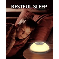 Jhd Night Light Table Lamp For Bedroom Adjustable Touch Control Bedside Lamps Rgb Color Changing Small Lamp Night Light F