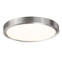 10 Inch Led Flush Mount Ceiling Light Fixture Slim Dimmable Flush Mount Light For Kitchen Metal And Glass Round Panel Light Fo