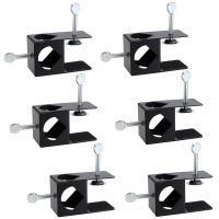 Ownmy Set Of 6 Deck Torch Clamps Outdoor Deck Railing Torches Clamps, Adjustable Deck Mount Torch Holders Deck Torch Mounting Brackets Deck Torch Pole Stands Universal Deck Clamps For Railing Torches