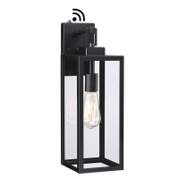 Faymart Lighting Dusk To Dawn Outdoor Wall Lantern 18 Inch Wall Lantern With Sensor Outdoor Wall Sconce Large Exterior Wall L