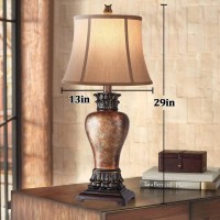 29 Farmhouse Rustic Table Lamps Set Of 2 3Color Temperature Dimmable For Bedroom And Living Room Decor