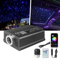 Twinkle Starlight Headliner Light 16W 500Pcs 65Ft Led Star Ceiling Fiber Optic Light Kit Appremote Control For Carhomeparty