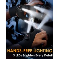 Flashlight Gloves Stocking Stuffers 2 Pairs Cool Gadgets Led Gloves Gift For Men Dad Boyfriend Grandpa Husband Christmas Bir