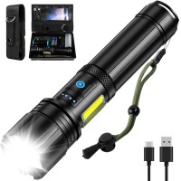 Rechargeable Flashlights High Lumens, 250,000 Lumen Led Brightest Flash Light