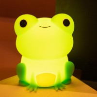 Smoorita Night Light For Kids Cute Frog Night Lamp Bedroom Nightlight For Girls Boys Teens Usb Rechargeable Silicone Animal Ni