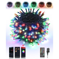 Flacchi Smart Christmas Lights 66 Ft 200 Led Smart Color Changing String Lights App Controlled Rgb Christmas Lights For Hallow