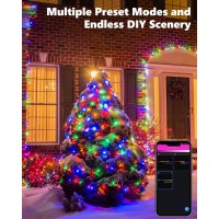 Flacchi Smart Christmas Lights 66 Ft 200 Led Smart Color Changing String Lights App Controlled Rgb Christmas Lights For Hallow