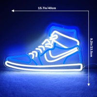 Jianjung Sneaker Neon Sign Sports Shoe Neon Signs For Wall Dimmable Led Boys Neon Lights For Bedroom Man Cave Home Party Pub Neo