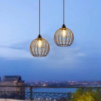 Twinkvilla Hanging Pendant Lantern Lights Battery Operated Outdoor Chandelier With G50 Warm White Led Bulb Beaded Copper Wire