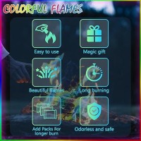 Fire Color Changing Packets 12Pack Color Fire Packets For Outdoor Campfires Fire Pits Fireplaces Colorful Flames Long Burn